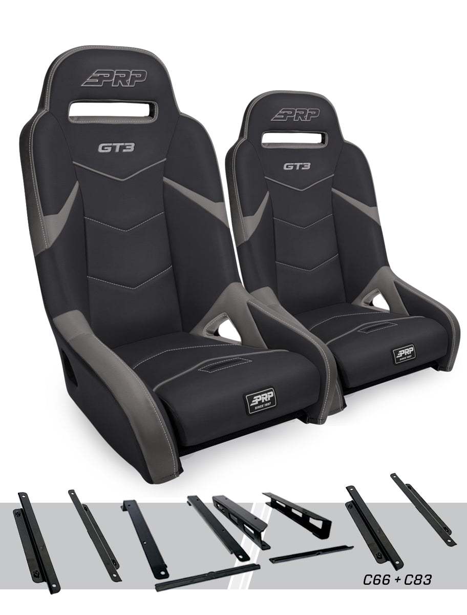 GT3 Suspension Mount & Slider Kit for Can-Am Maverick X3 & Maverick R Pair PRP Seats