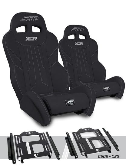 XCR Suspension Kit for Polaris RZR 570 800 900 Pair Black & Gray XCR Suspension Kit for Polaris RZR 570 800 900 Pair PRP Seats-1