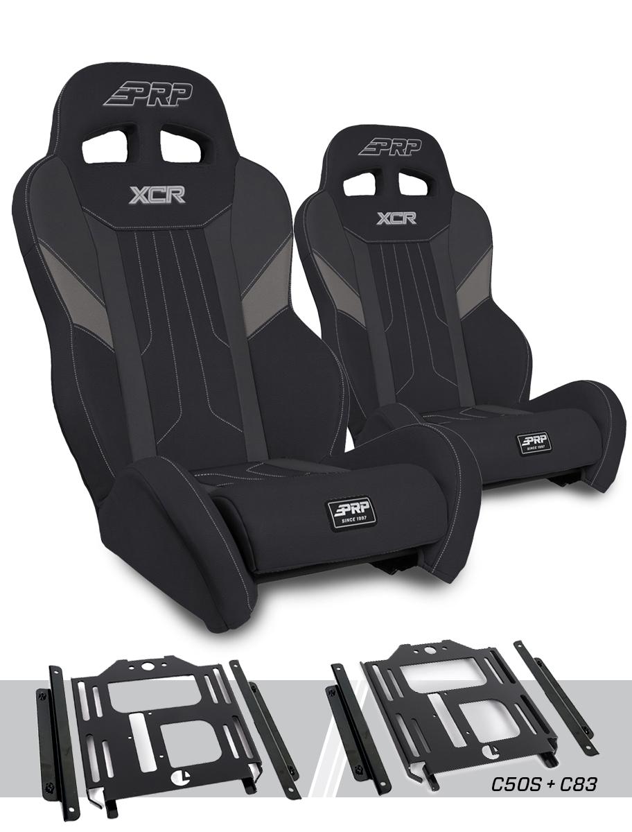 XCR Suspension Kit for Polaris RZR 570 800 900 Pair Black & Gray XCR Suspension Kit for Polaris RZR 570 800 900 Pair PRP Seats