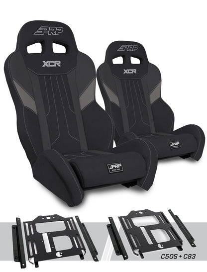 XCR Suspension Kit for Polaris RZR 570 800 900 Pair Black & Gray XCR Suspension Kit for Polaris RZR 570 800 900 Pair PRP Seats