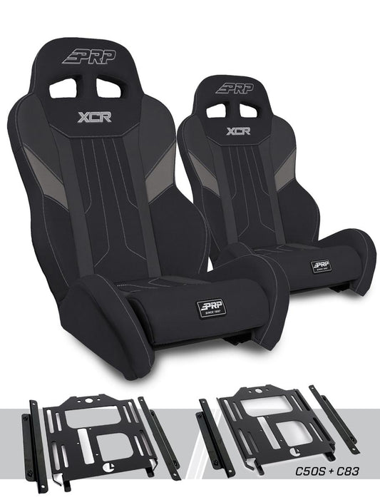 XCR Suspension Kit for Polaris RZR 570 800 900 Pair Black & Gray XCR Suspension Kit for Polaris RZR 570 800 900 Pair PRP Seats