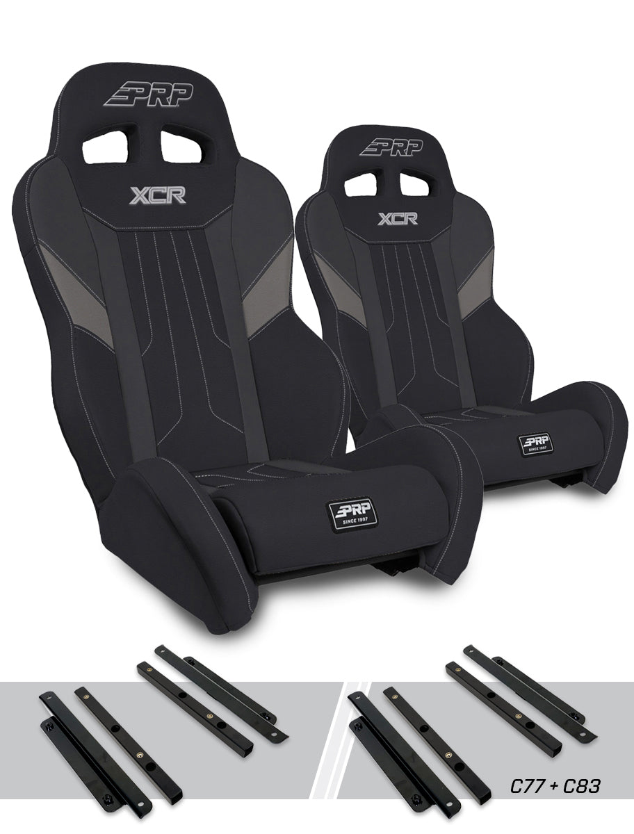 XCR Suspension Kit for Polaris General RZR S 900 900 Trail Trail XP 1000 Turbo Turbo S RS1 Pair PRP Seats