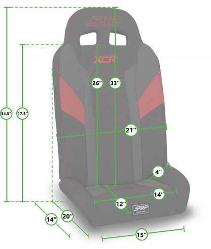 XCR Fold Flat Rear Suspension for Polaris RZR PRO XP4 PRO R4 Turbo R4 Pair PRP Seats-2