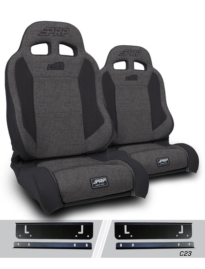 Enduro Elite Suspension Seat Trek Edition Kit for 97-02 Jeep Wrangler TJ Pair PRP Seats