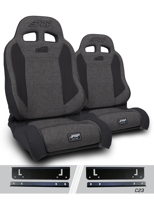 Enduro Elite Suspension Seat Trek Edition Kit for 97-02 Jeep Wrangler TJ Pair PRP Seats
