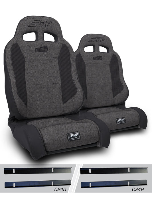 Enduro Elite Suspension Seat Trek Edition Kit for 03-06 Jeep Wrangler TJ Pair PRP Seats