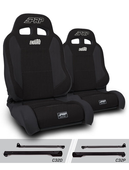 Enduro Elite Suspension Seat Trek Edition Kit for Jeep Wrangler CJ7/YJ Pair PRP Seats-1