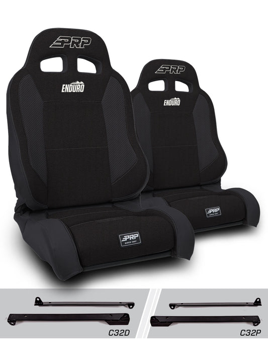 Enduro Elite Suspension Seat Trek Edition Kit for Jeep Wrangler CJ7/YJ Pair PRP Seats-1