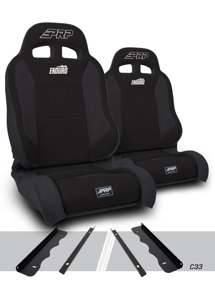 Enduro Elite Suspension Seat Trek Edition Kit for 95-01 Jeep Cherokee XJ Pair PRP Seats-1