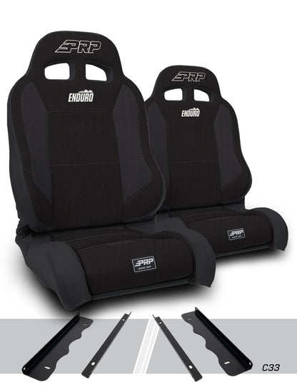 Enduro Elite Suspension Seat Trek Edition Kit for 95-01 Jeep Cherokee XJ Pair PRP Seats-1