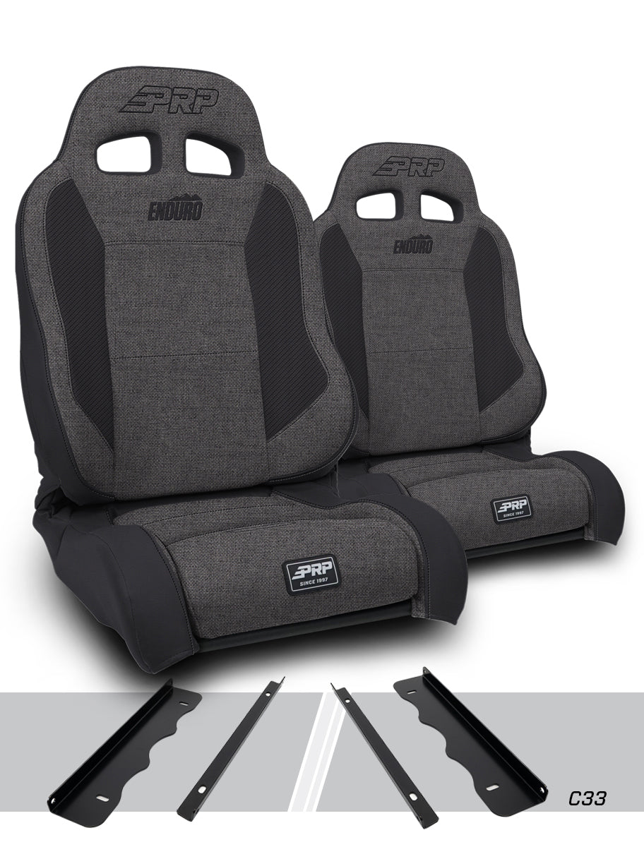 Enduro Elite Suspension Seat Trek Edition Kit for 95-01 Jeep Cherokee XJ Pair PRP Seats