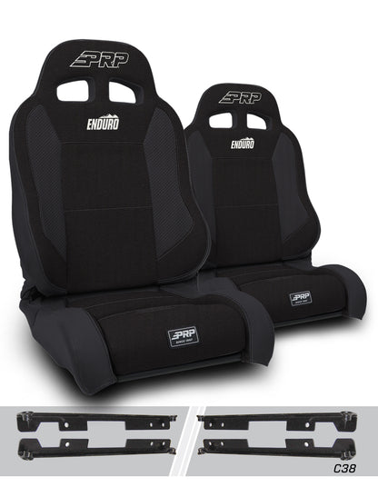 Enduro Elite Suspension Seat Trek Edition Kit for Jeep Wrangler JK/JKU Pair PRP Seats-1