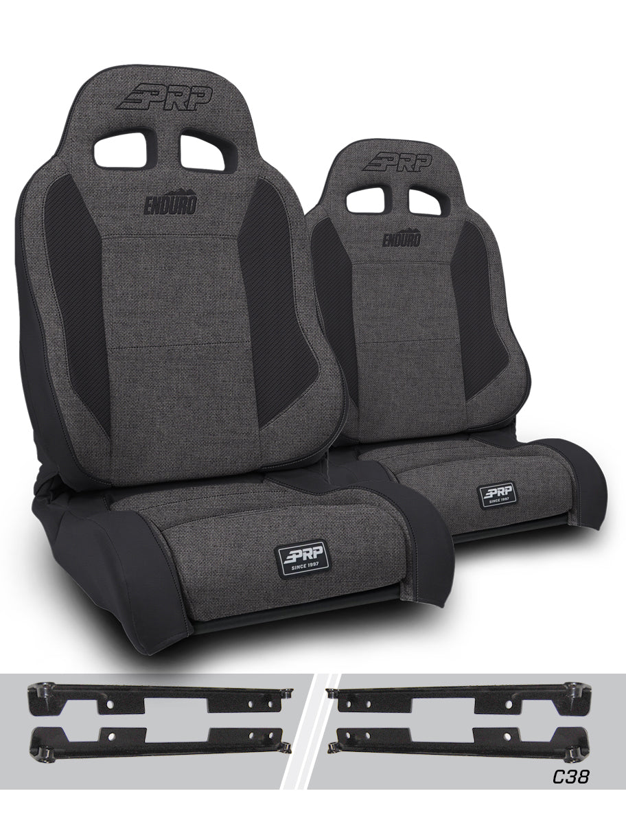 Enduro Elite Suspension Seat Trek Edition Kit for Jeep Wrangler JK/JKU Pair PRP Seats
