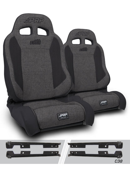 Enduro Elite Suspension Seat Trek Edition Kit for Jeep Wrangler JK/JKU Pair PRP Seats