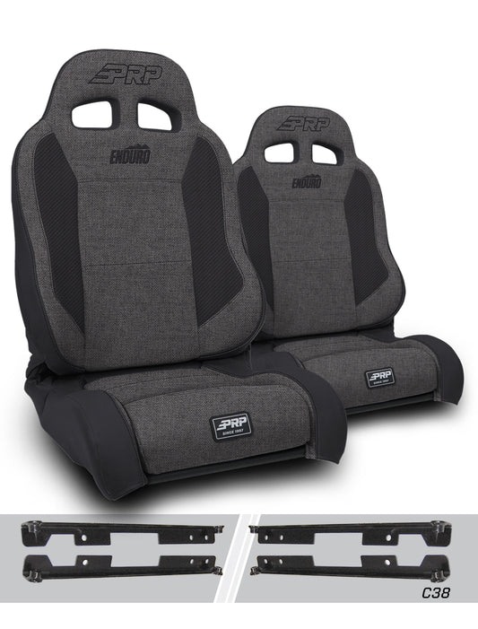 Enduro Elite Suspension Seat Trek Edition Kit for Jeep Wrangler JK/JKU Pair PRP Seats