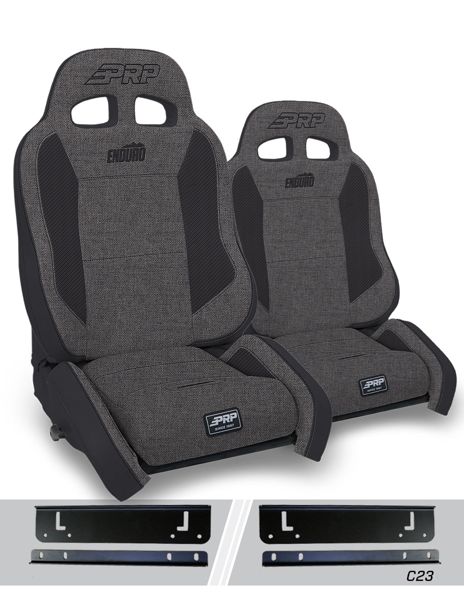 Enduro Elite Suspension Seat Crawl Edition Kit for 97-02 Jeep Wrangler TJ Pair PRP Seats