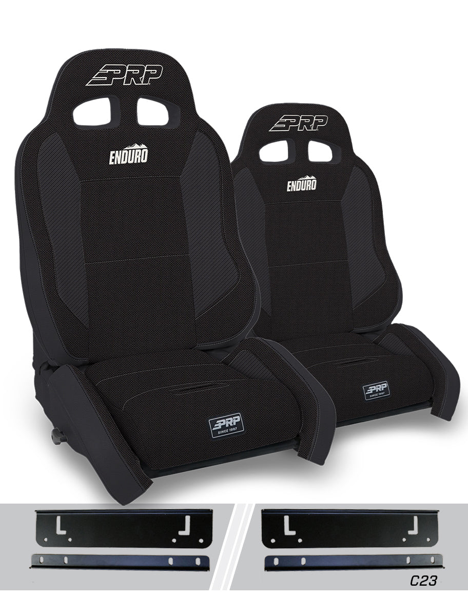 Enduro Elite Suspension Seat Crawl Edition Kit for 03-06 Jeep Wrangler TJ Pair PRP Seats-1