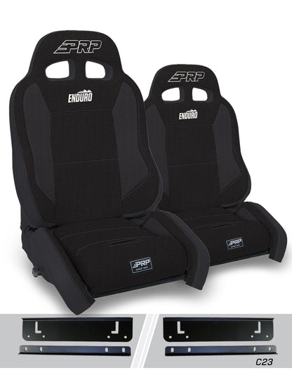 Enduro Elite Suspension Seat Crawl Edition Kit for 03-06 Jeep Wrangler TJ Pair PRP Seats-1
