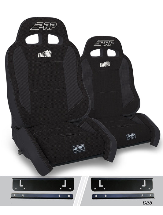 Enduro Elite Suspension Seat Crawl Edition Kit for 03-06 Jeep Wrangler TJ Pair PRP Seats-1