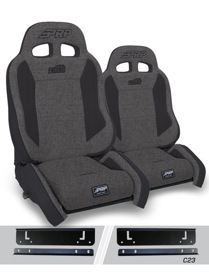 Enduro Elite Suspension Seat Crawl Edition Kit for 95-01 Jeep Cherokee XJ Pair PRP Seats