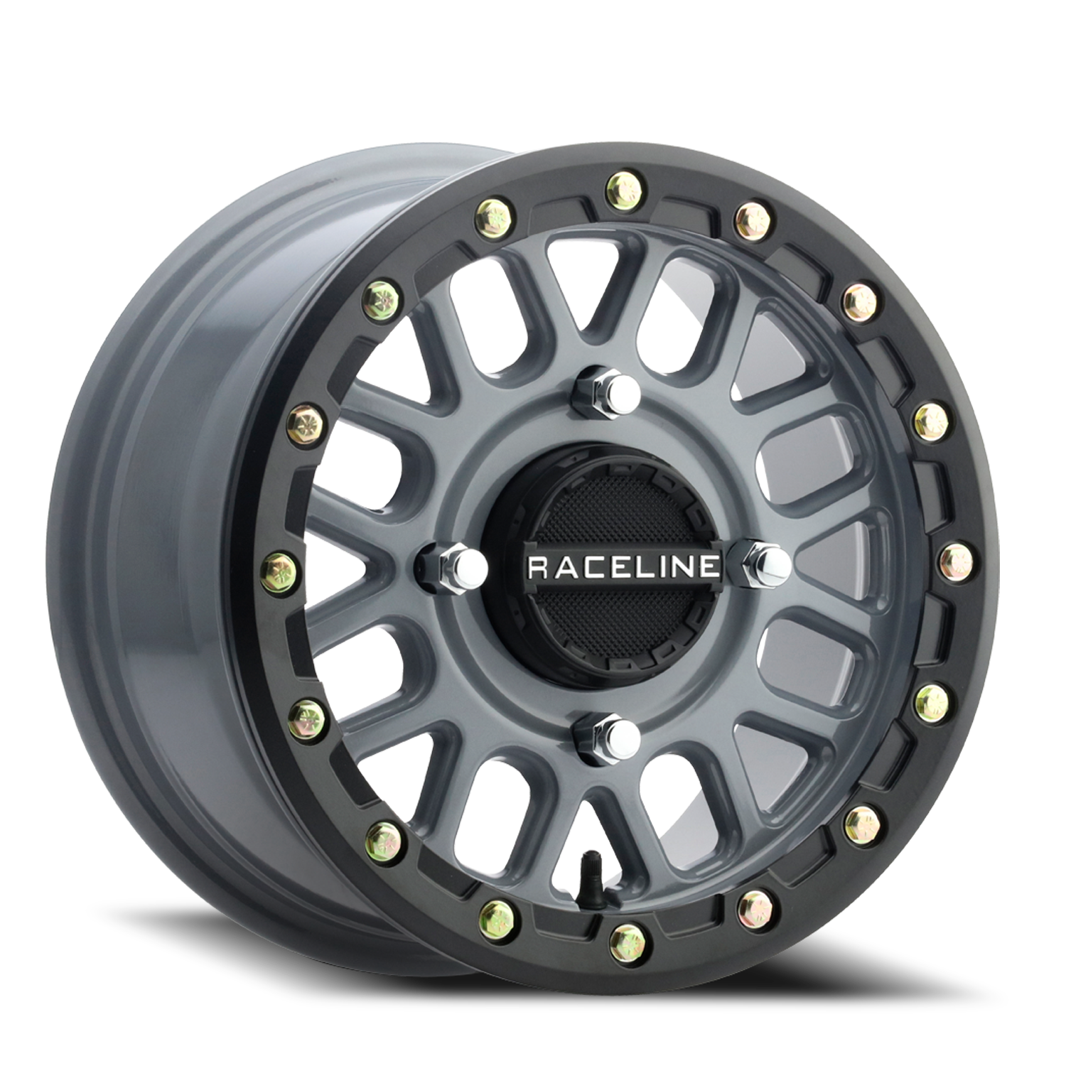 Raceline Wheels Aluminum Wheels 15x6 Podium Beadlock UTV A93SG Stealth Grey Raceline Wheels