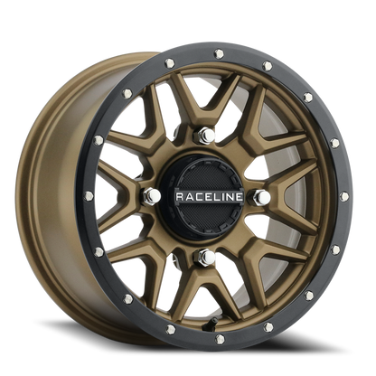 Aluminum 14x7 Krank Simulated Beadlock UTV A94BZ Satin Bronze Raceline Wheels