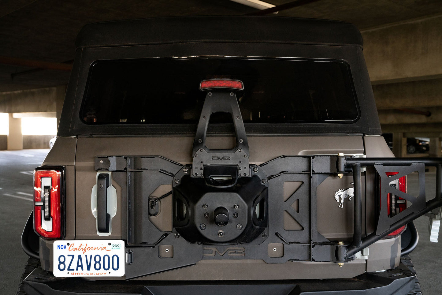2021 2025 Ford Bronco 3Rd Brake Light Extension Bracket DV8 Offroad-10