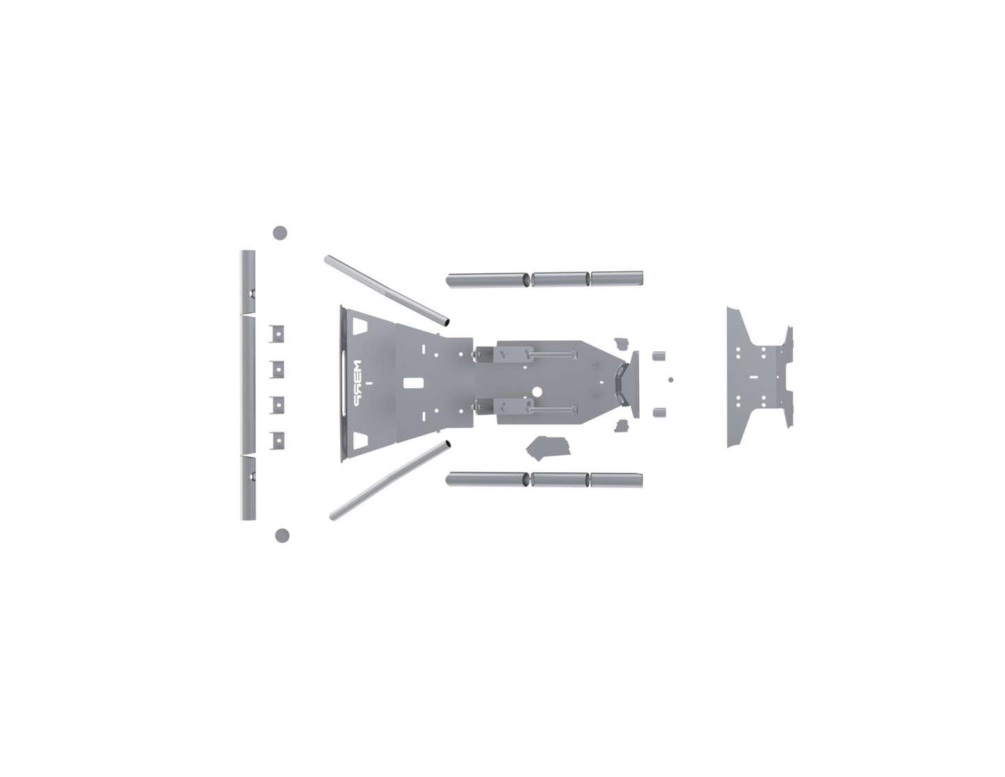 2024-Up Can-Am Maverick R, Steel Front Race Bumper, Builders Kit MBRP-2