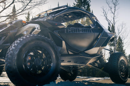 2024-Up Can-Am Maverick R, Black-Coated Steel, Rock Slider Kit MBRP-3