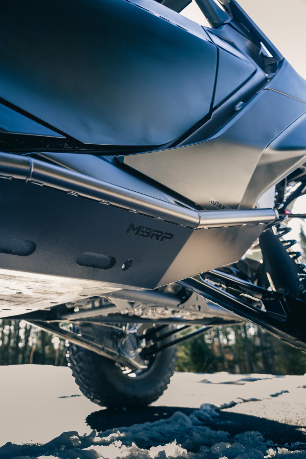 2024-Up Can-Am Maverick R, Black-Coated Steel, Rock Slider Kit MBRP-4