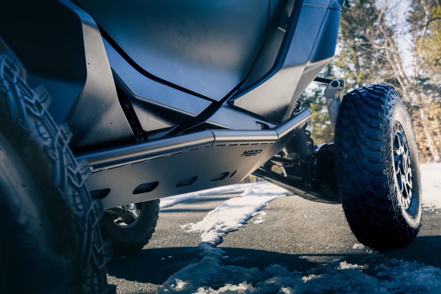 2024-Up Can-Am Maverick R, Black-Coated Steel, Rock Slider Kit MBRP-5