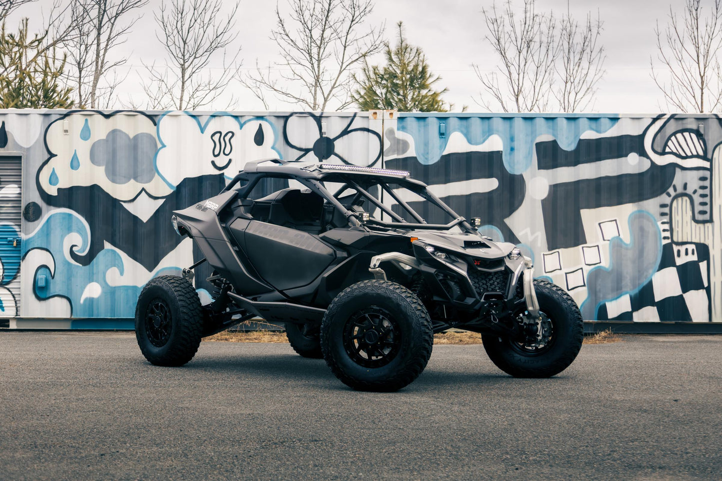 2024-Up Can-Am Maverick R, Black-Coated Steel, Rock Slider Kit MBRP-8