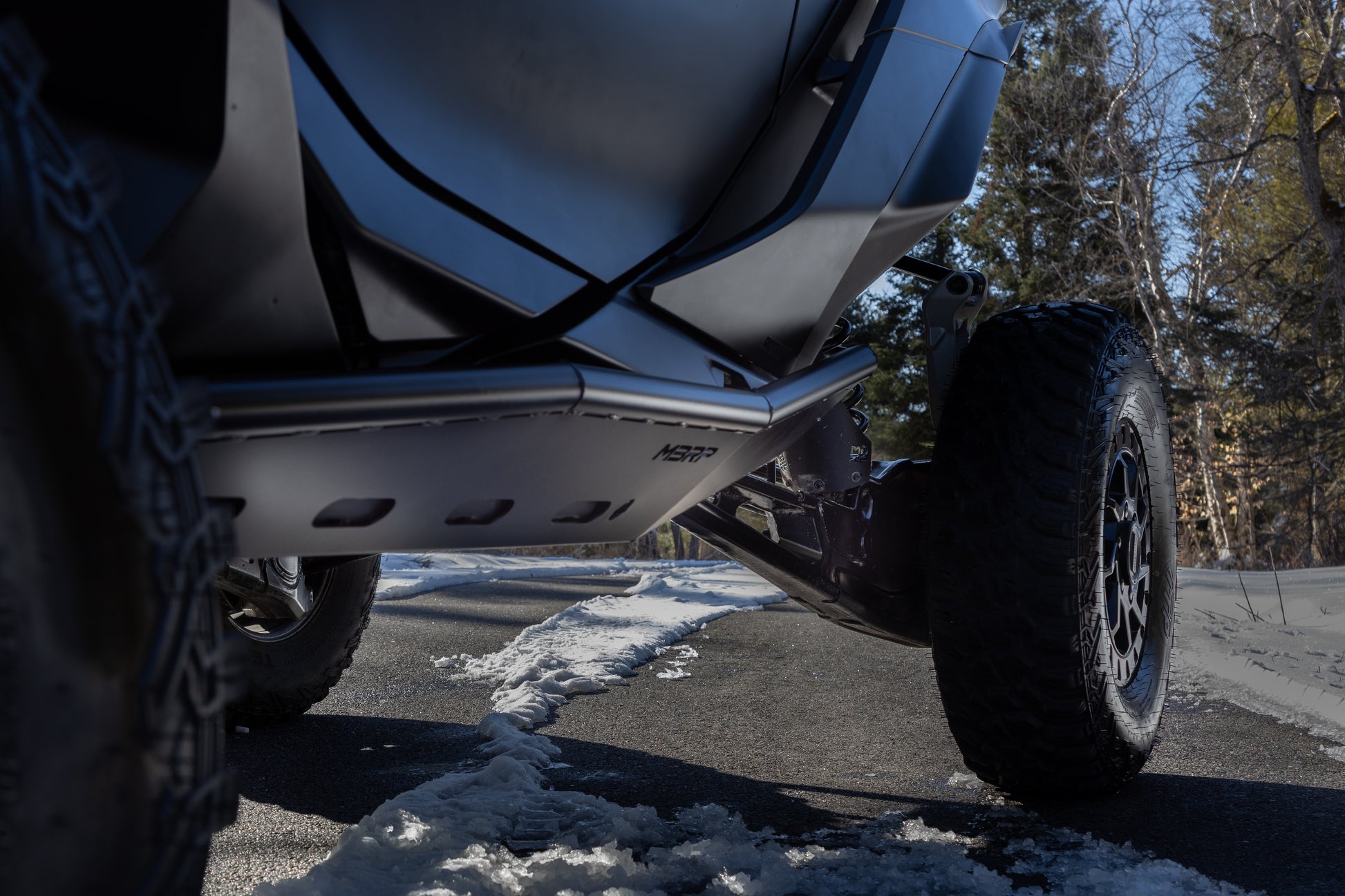 2019-Up Can-Am Maverick R/ Maverick X3/ Maverick X3 Max Black-Coated Aluminized Steel Shock Guards MBRP-4