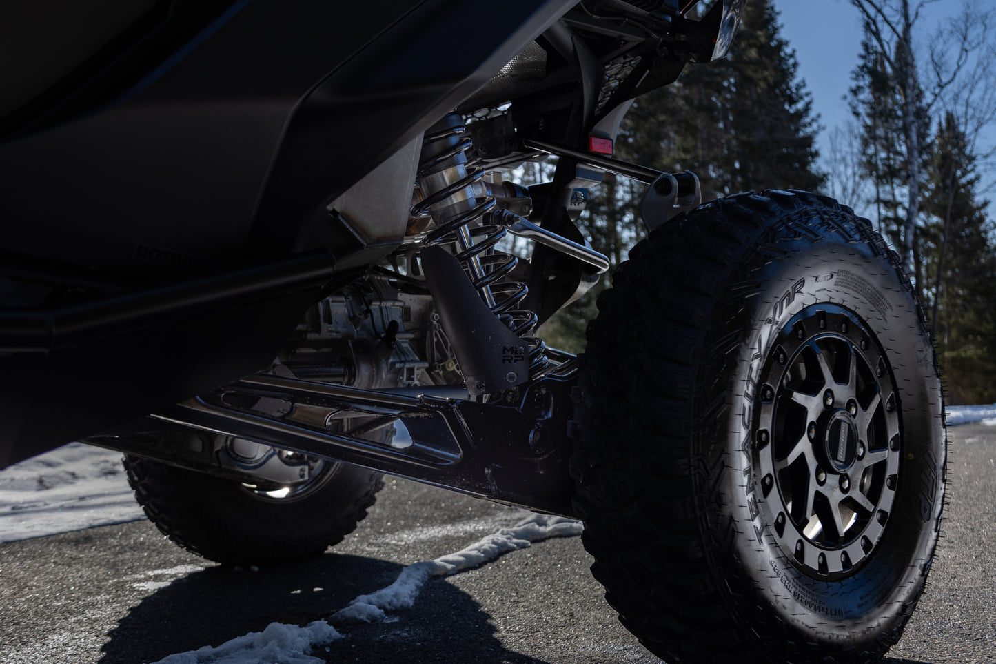 2019-Up Can-Am Maverick R/ Maverick X3/ Maverick X3 Max Black-Coated Aluminized Steel Shock Guards MBRP-5
