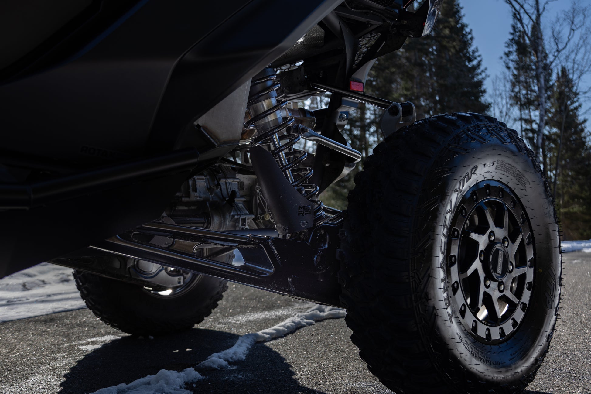 2019-Up Can-Am Maverick R/ Maverick X3/ Maverick X3 Max Black-Coated Aluminized Steel Shock Guards MBRP-5