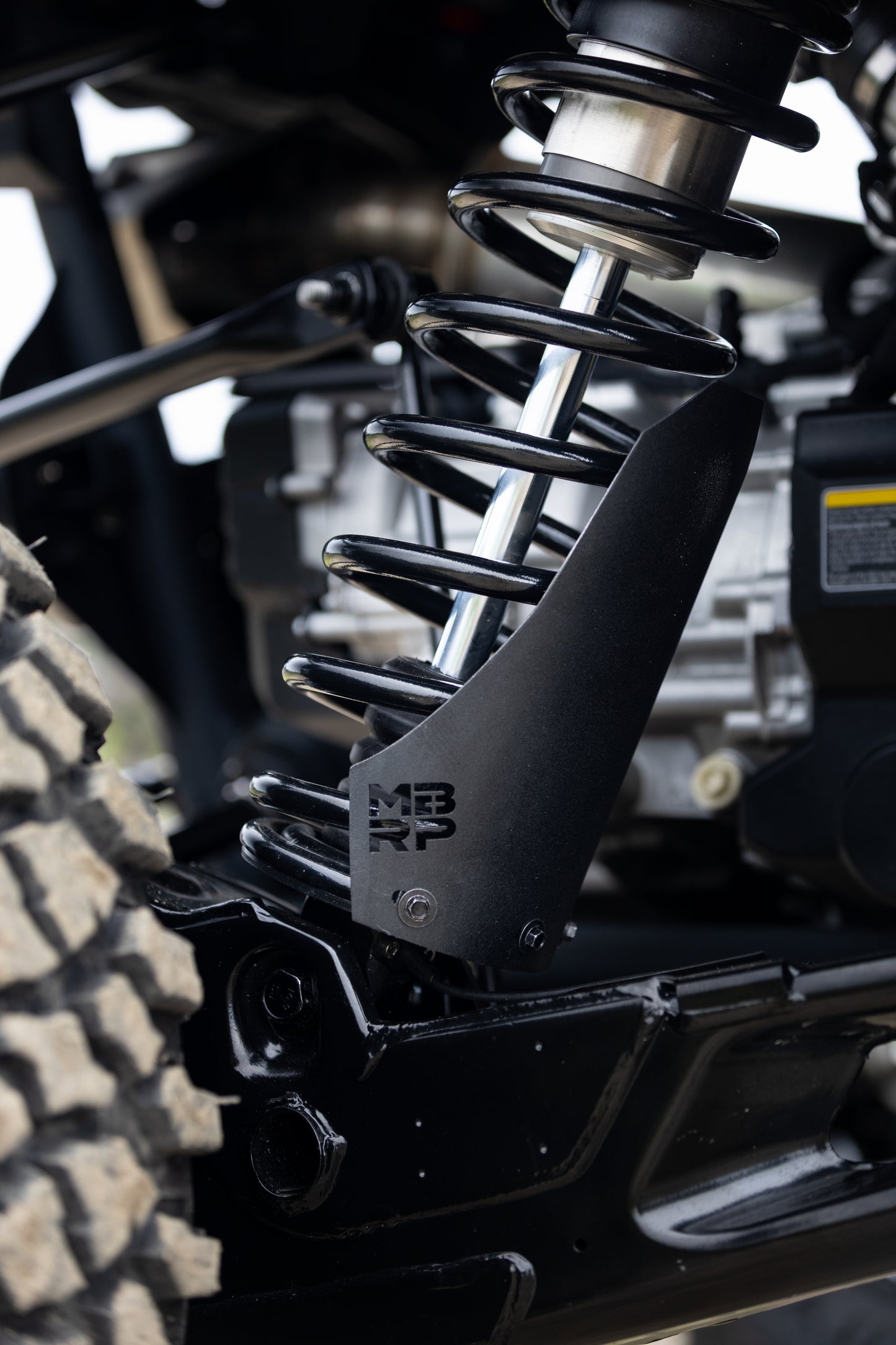 2019-Up Can-Am Maverick R/ Maverick X3/ Maverick X3 Max Black-Coated Aluminized Steel Shock Guards MBRP-1