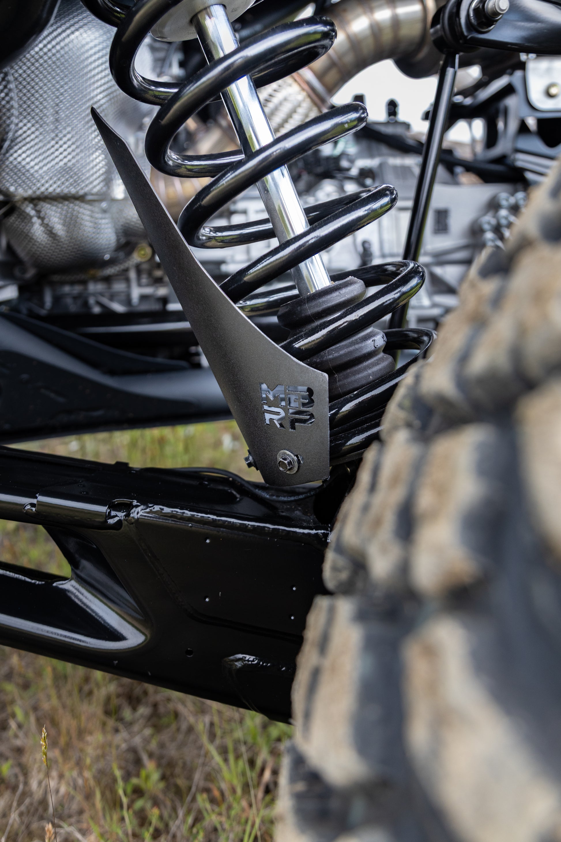 2019-Up Can-Am Maverick R/ Maverick X3/ Maverick X3 Max Black-Coated Aluminized Steel Shock Guards MBRP-2