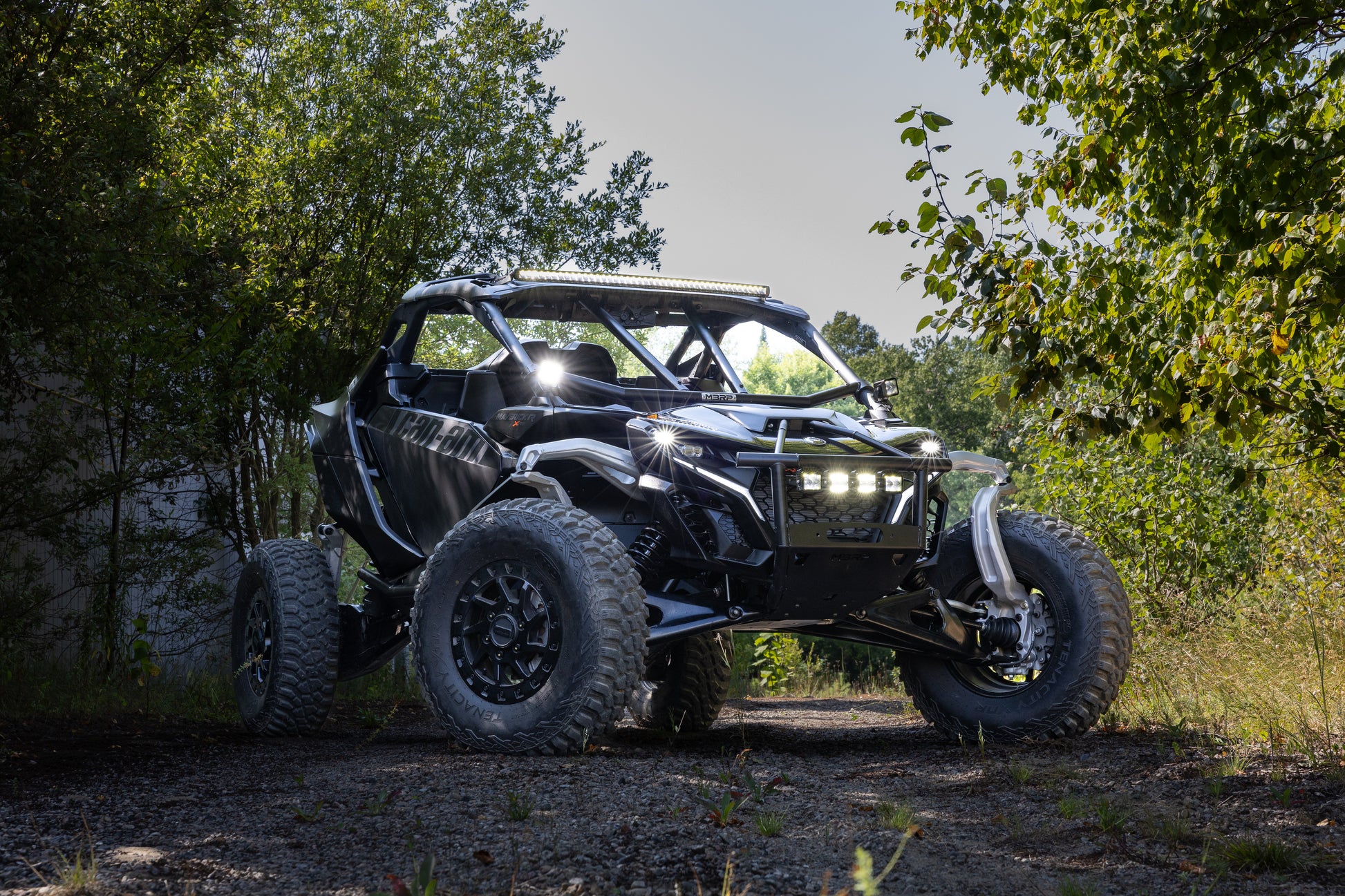 2024-Up Can-Am Maverick R, Black-Coated Steel Front Race Bumper MBRP-1