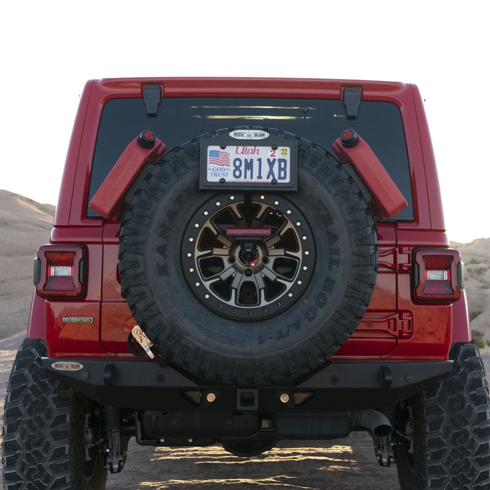 EZ License Plate Mount Black Aluminum Rock Slide Engineering-1
