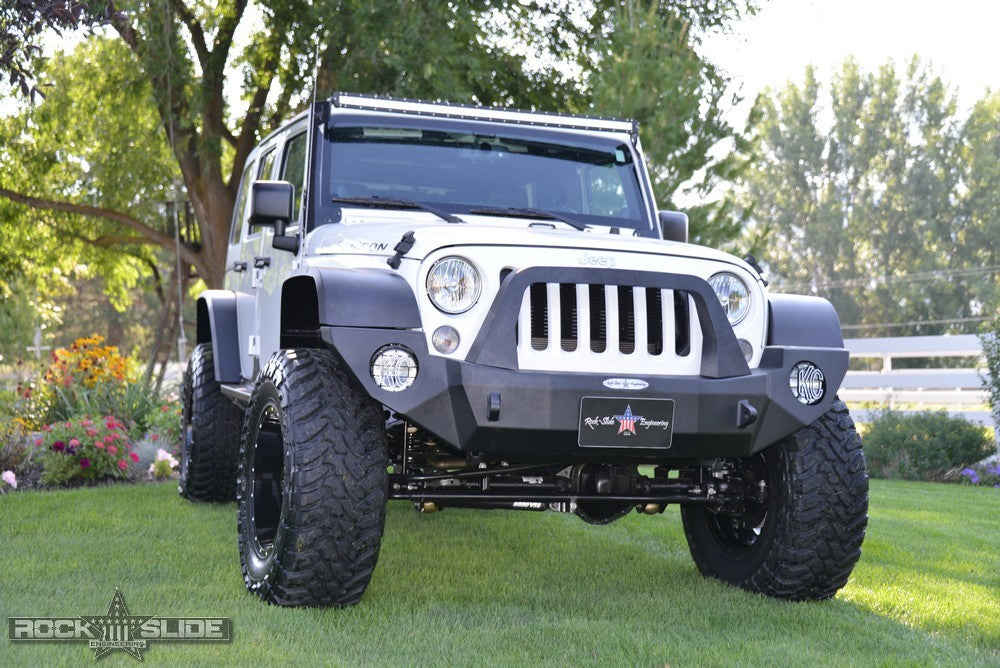 Jeep License Plate Mount For Rigid Series Front Bumper Bolt On Rock Slide Engineering-2