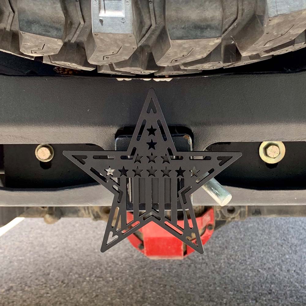 Rock Slide Engineering Steel Hitch Star Cover Universal Rock Slide Engineering