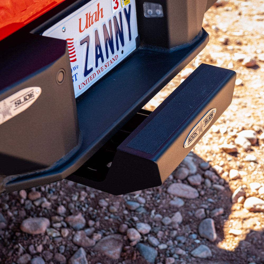 Rock Slide Engineering Receiver Hitch Step Slider Black Steel Powdercoat Rock Slide Engineering