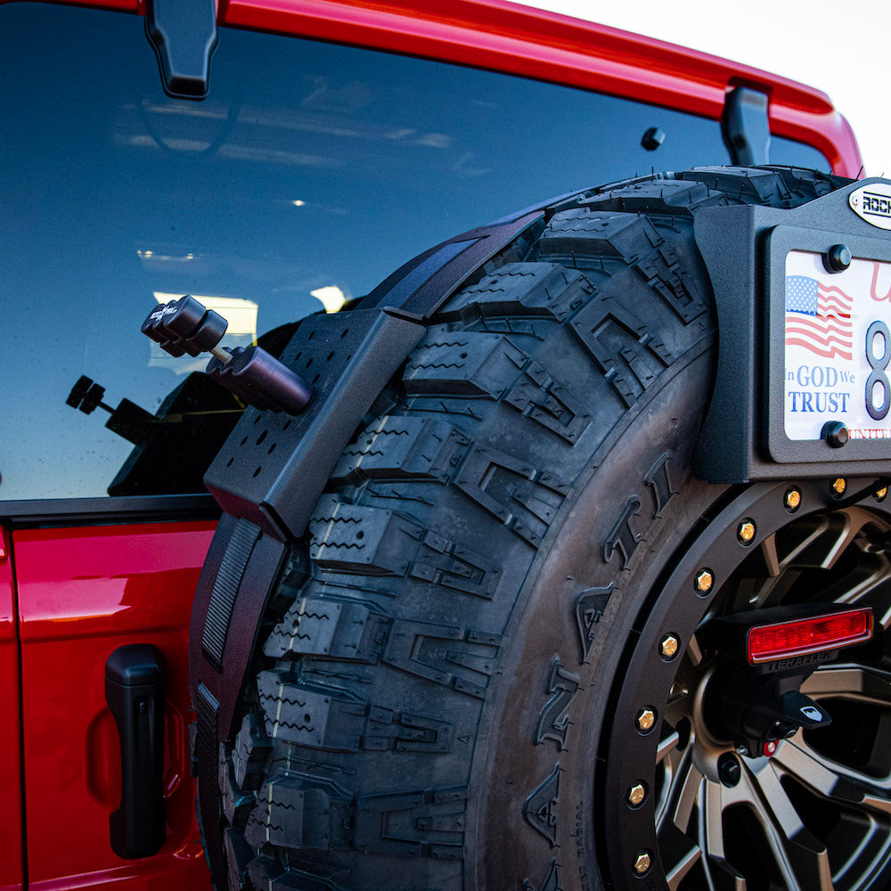Spare Tire Mount EZ Rack Kit All Tire Sizes Basic Steel Rock Slide Engineering-6