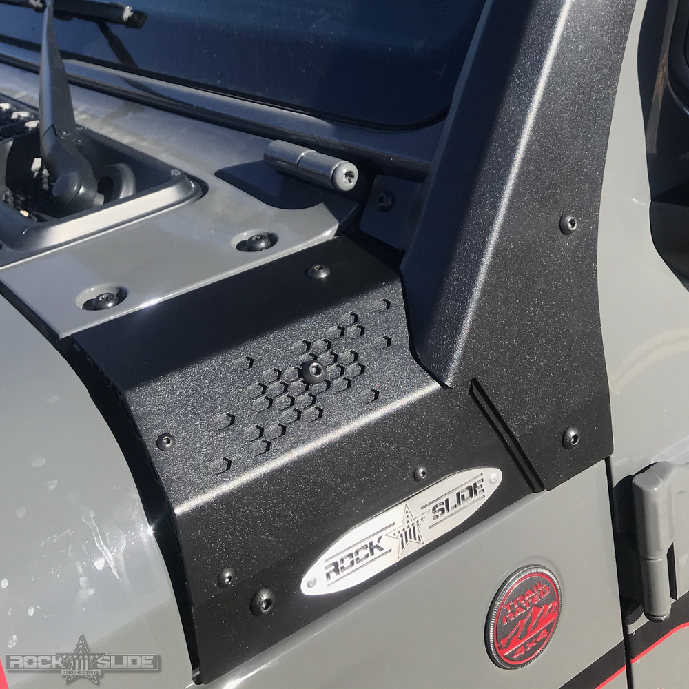 JL/JT Cowl LED Light Pod Bracket Rock Slide Engineering-4