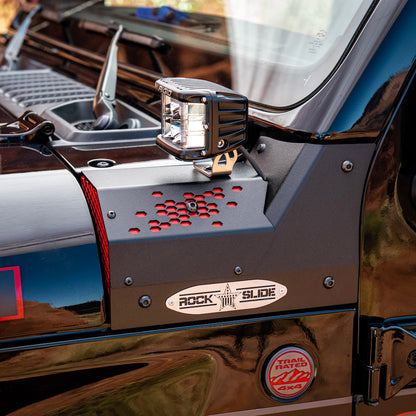 JL/JT Cowl LED Light Pod Bracket Rock Slide Engineering-6