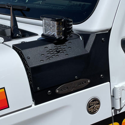 JL/JT Larger Cowl LED Light Pod Bracket Rock Slide Engineering-4