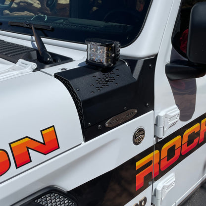 JL/JT Larger Cowl LED Light Pod Bracket Rock Slide Engineering-5