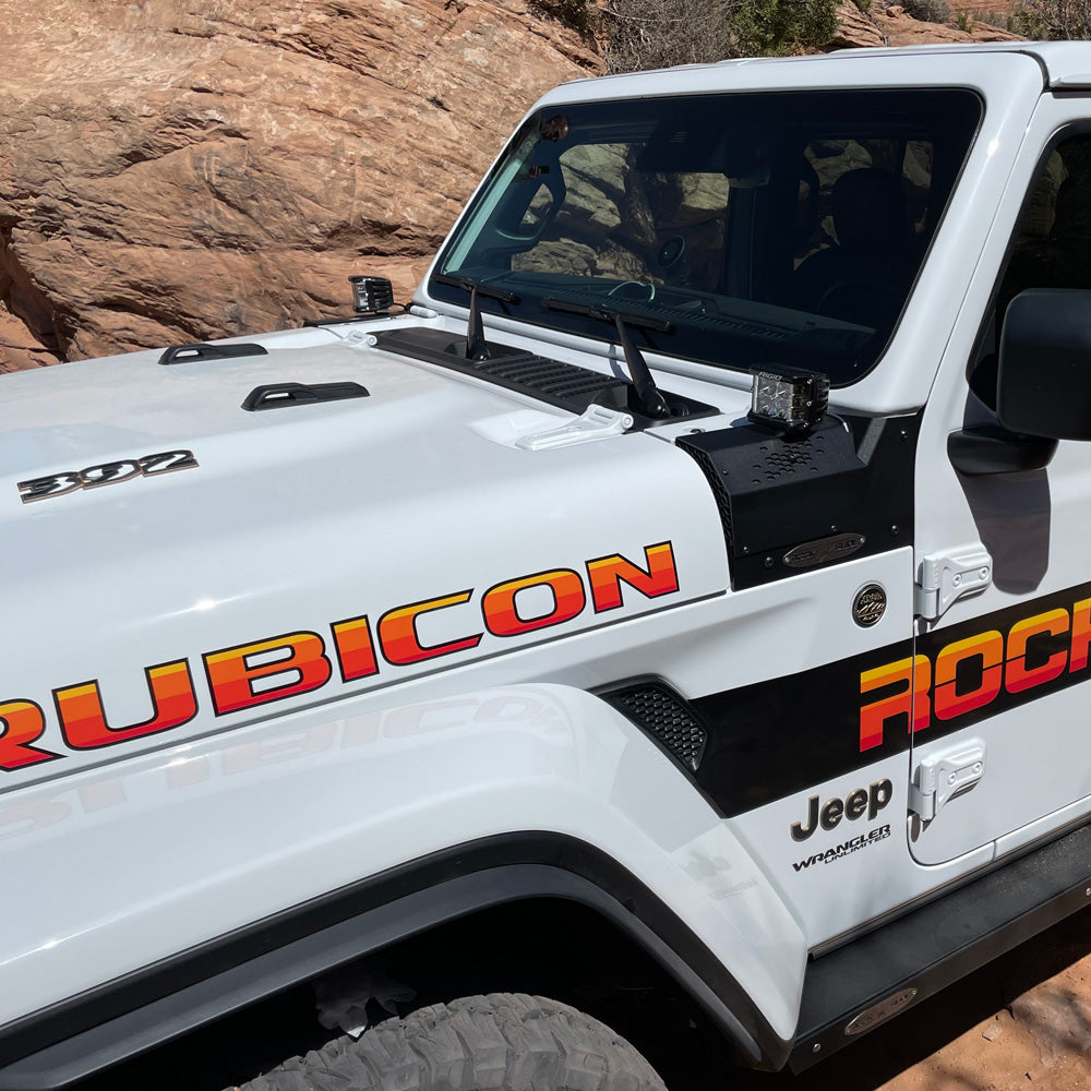 JL/JT Larger Cowl LED Light Pod Bracket Rock Slide Engineering-6