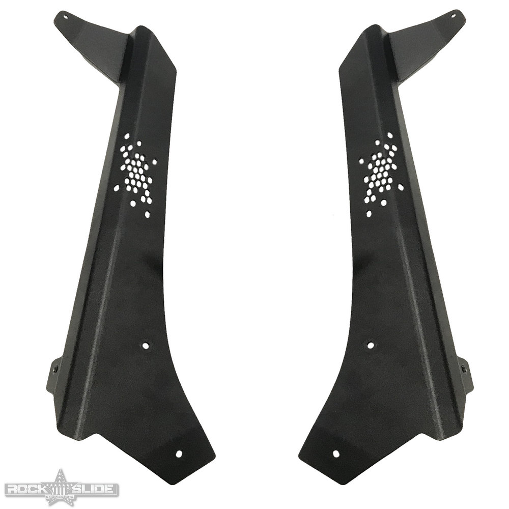 JL / JT Lower Larger Cowl LED Light Pod Brackets and Upper Bar Brackets Rock Slide Engineering-7