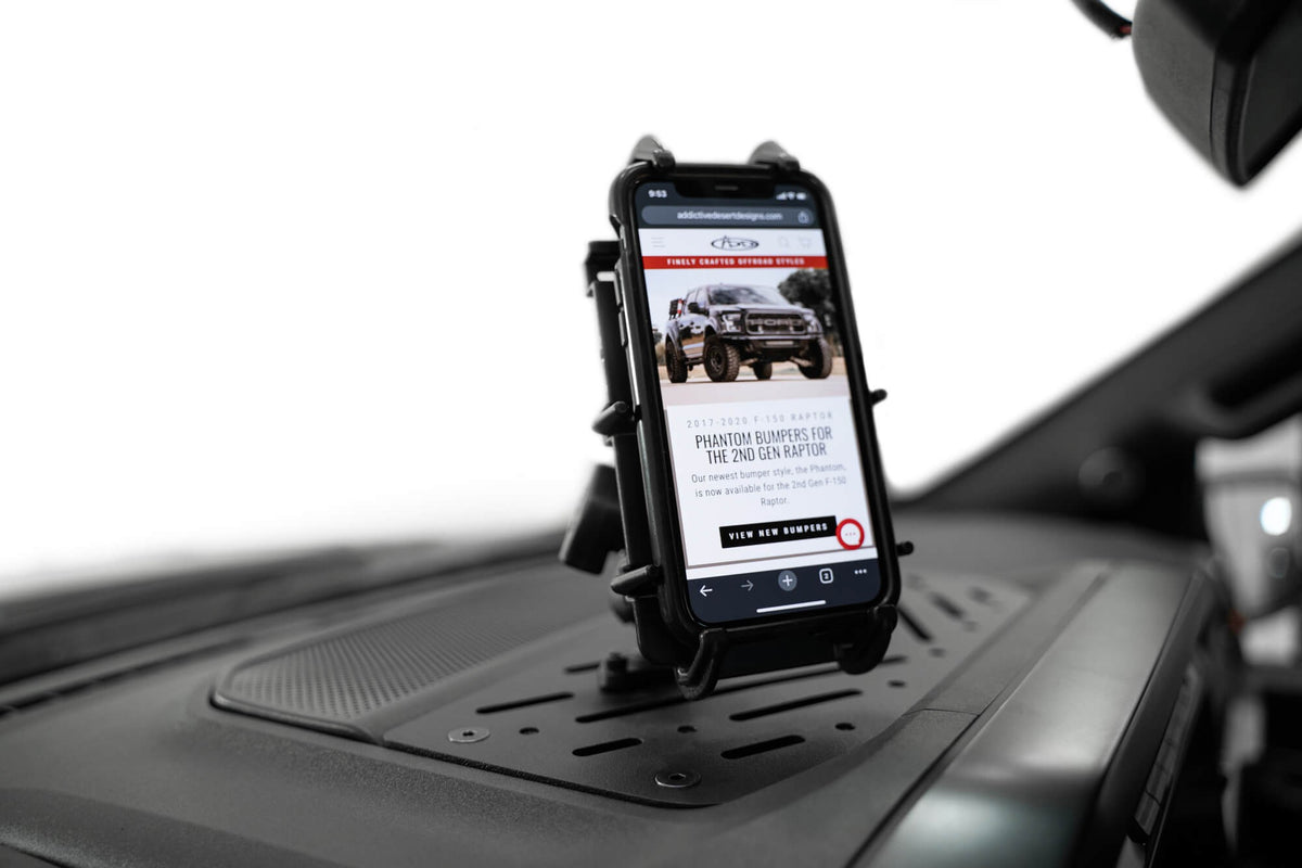 2021-2023 Ford F-150, F-150 Raptor Digital Device Dash Mount Addictive Desert Designs-3